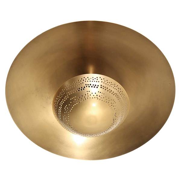 Deckenleuchte Brassi Messing - Aluminium - 42 x 20 x 42 cm