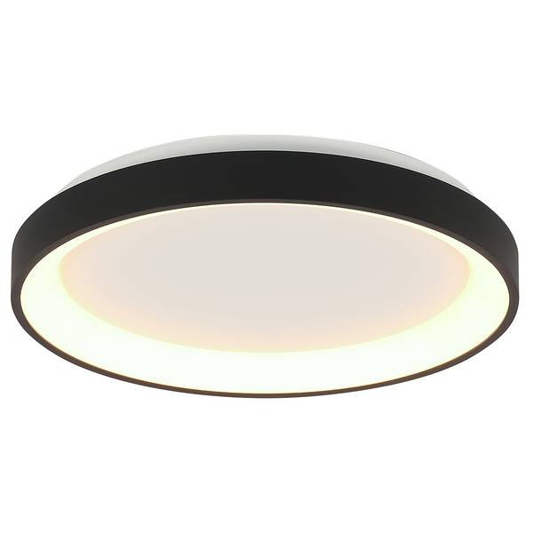 Deckenleuchte Ringlede Schwarz - 38 x 38 cm