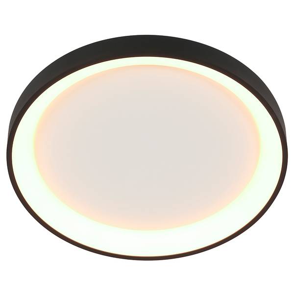 Deckenleuchte Ringlede Schwarz - 38 x 38 cm