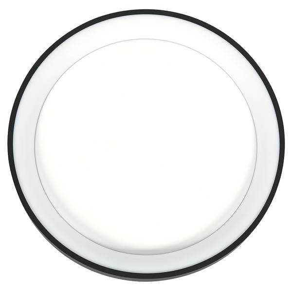 Deckenleuchte Ringlede Schwarz - 38 x 38 cm