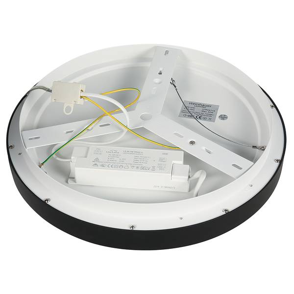 Deckenleuchte Ringlede Schwarz - 38 x 38 cm