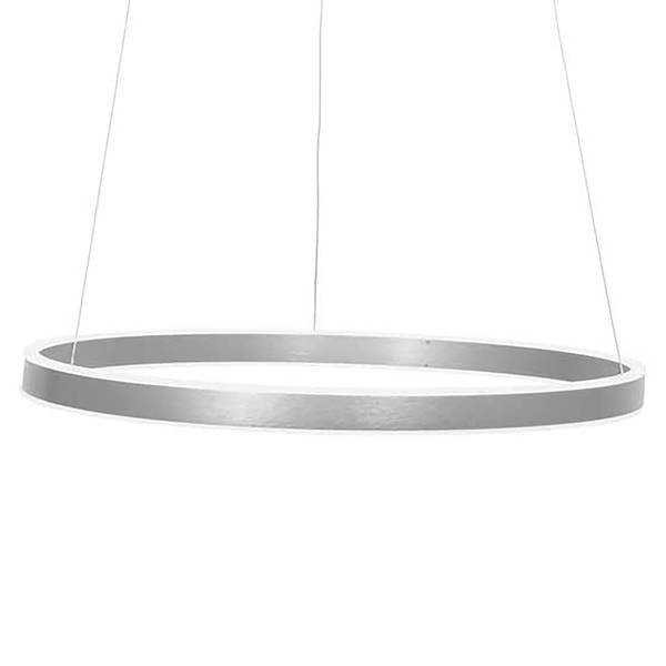 Pendelleuchte Ringlux Typ A Silber - Aluminium - 60 x 150 x 60 cm