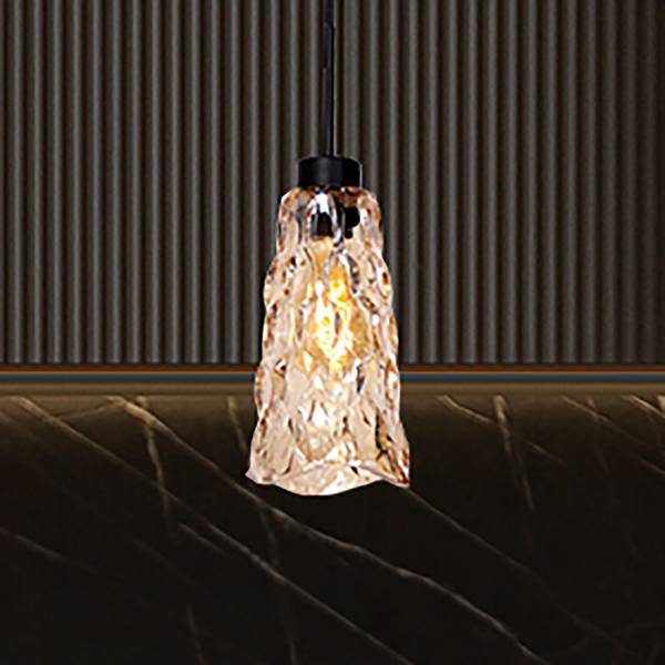 Suspension Vidrio modèle A Noir - Aluminium - Cristal - 13 x 180 x 13 cm