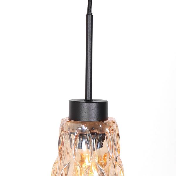 Suspension Vidrio modèle A Noir - Aluminium - Cristal - 13 x 180 x 13 cm