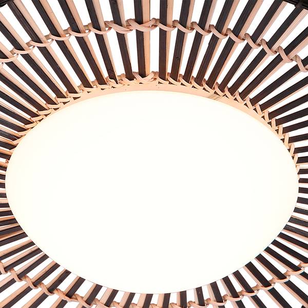 Deckenleuchte Aura Schwarz - Acrylglas - 50 x 6 x 50 cm