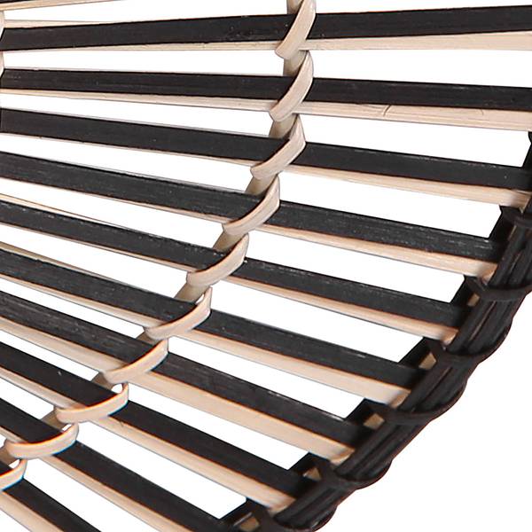 Deckenleuchte Aura Schwarz - Acrylglas - 50 x 6 x 50 cm