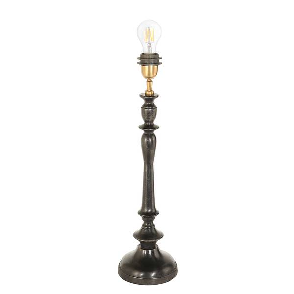 Lampe de table Bois modèle G Marron - En partie en bois massif - En partie en bois massif - 30 x 65 x 30 cm