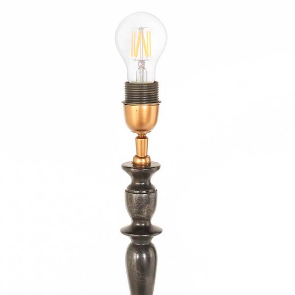 Lampe de table Bois modèle G Marron - En partie en bois massif - En partie en bois massif - 30 x 65 x 30 cm