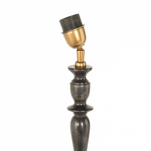 Lampe de table Bois modèle G Marron - En partie en bois massif - En partie en bois massif - 30 x 65 x 30 cm