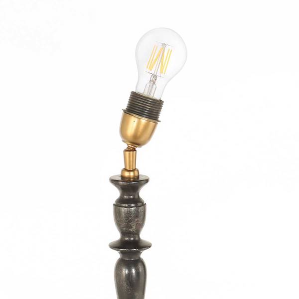 Lampe de table Bois modèle G Marron - En partie en bois massif - En partie en bois massif - 30 x 65 x 30 cm