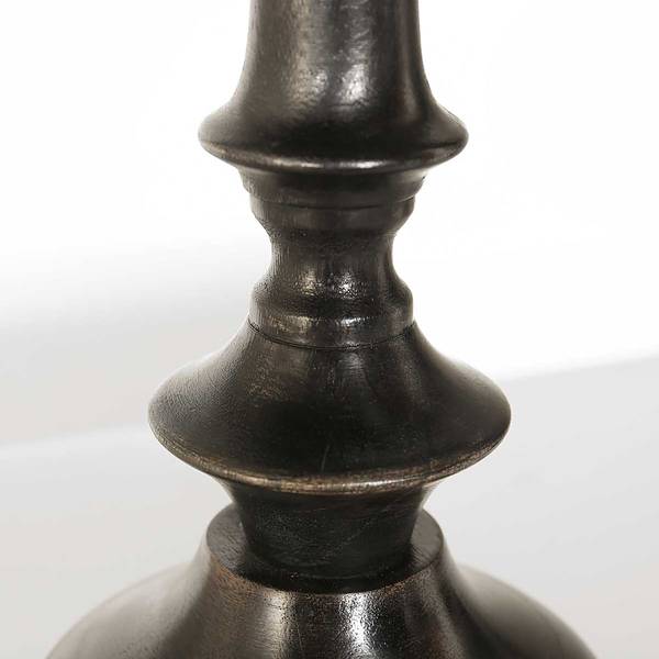 Lampe de table Bois modèle G Marron - En partie en bois massif - En partie en bois massif - 30 x 65 x 30 cm