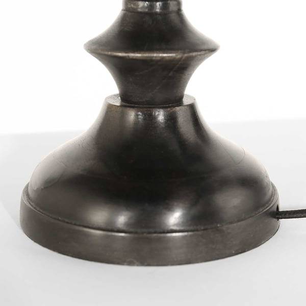 Lampe de table Bois modèle G Marron - En partie en bois massif - En partie en bois massif - 30 x 65 x 30 cm