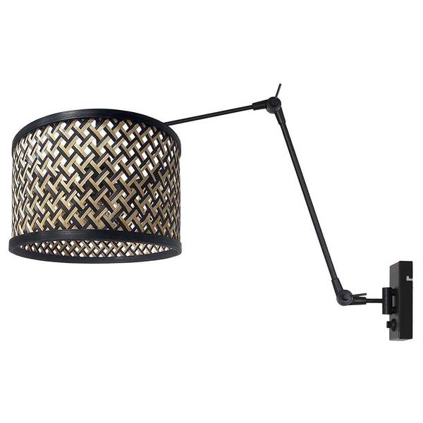 Wandlamp Prestige Chic type A zwart - aluminium - 30 x 44 x 90 cm