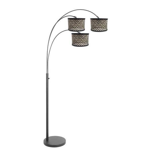 Vloerlamp Sparkled Light type D zwart - aluminium - 30 x 180 x 75 cm