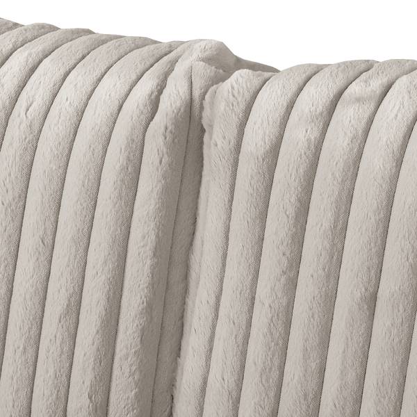 Bigsofa Trouville Plüsch-Cordstoff Vitani: Grau