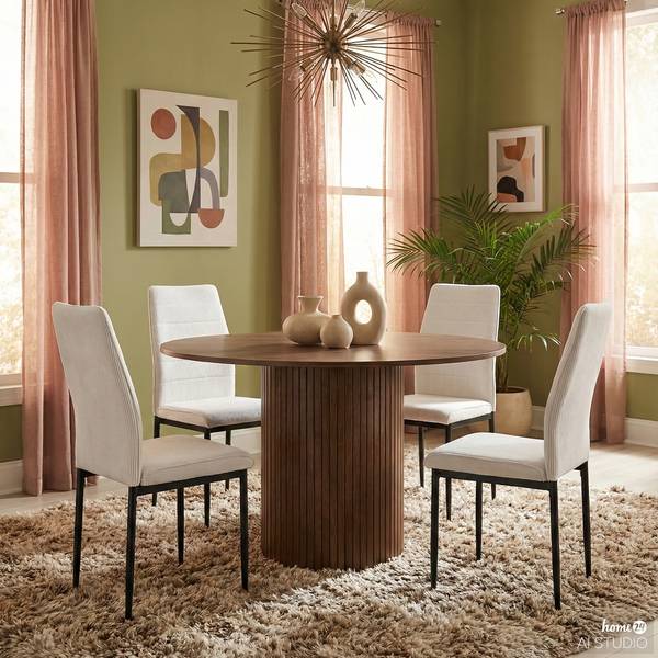 Chaises capitonnées GALEVO - Lot de 2 Beige