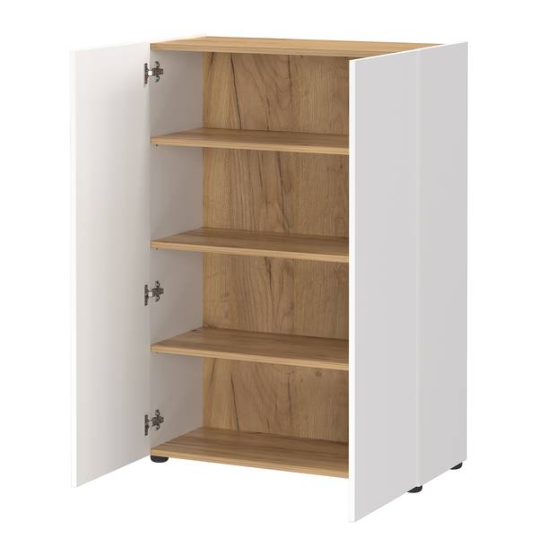 Garderobenkombi Alviano 2-teilig rund Weiß