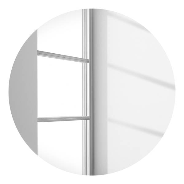 Garderobenkombi Alviano 2-teilig rund Weiß