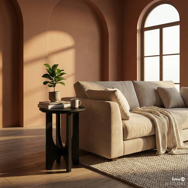 Tavolino in legno massello Unique Nero - Pino - Altezza: 55 cm