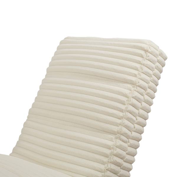 Chaise longue Elevk pluche beige