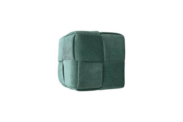 Polsterhocker Rakopi Cord - Mintgrün