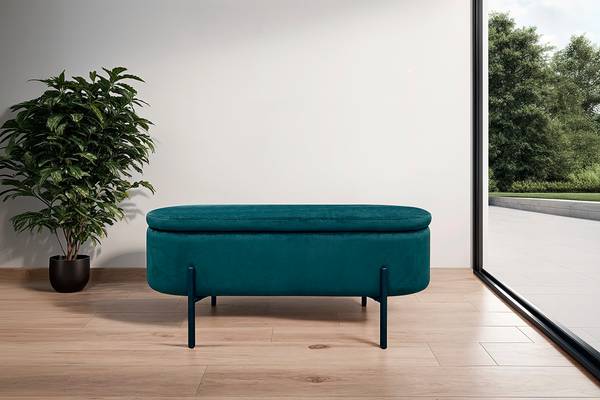Polsterbank Pemula Samt - Türkis
