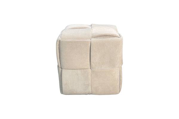 Polsterhocker Rakopi Cord - Beige