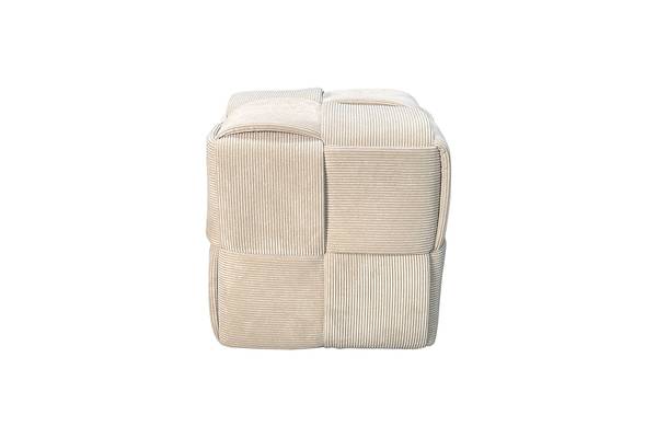 Polsterhocker Rakopi Cord - Beige