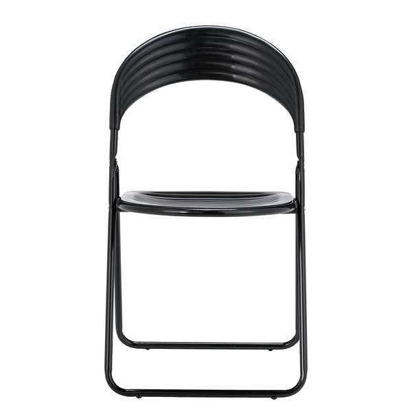 Set di 2 sedie pieghevoli Oisar Nero