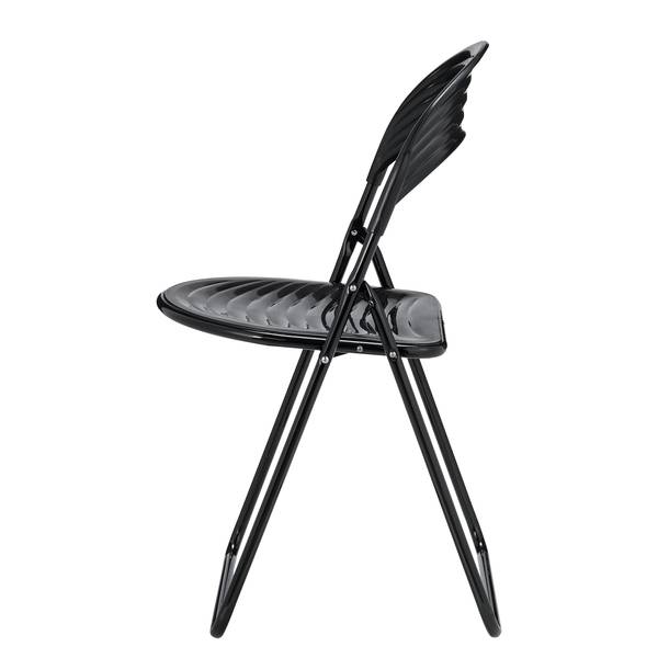 Set di 2 sedie pieghevoli Oisar Nero