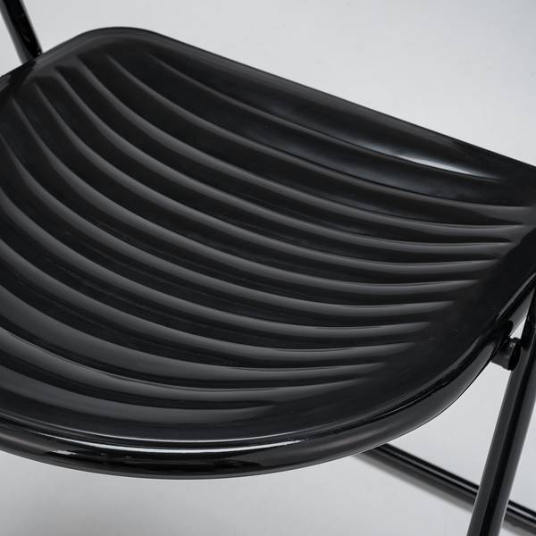 Set di 2 sedie pieghevoli Oisar Nero