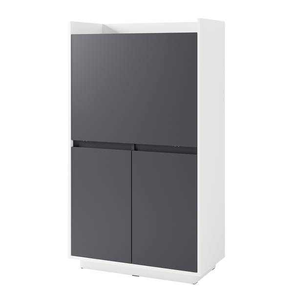 Secrétaire Berkun Anthracite / Blanc