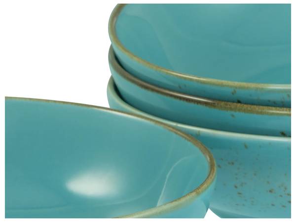 Bols Nature Water 4 pièces type B Bleu - Porcelaine - Hauteur : 6 cm