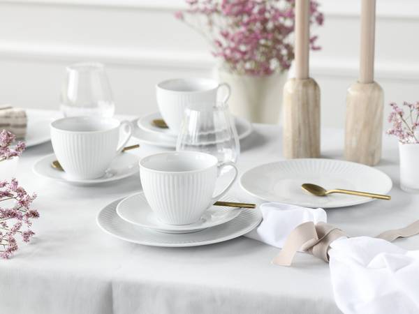 Kaffeeservice Valencia 18-teilig Weiß