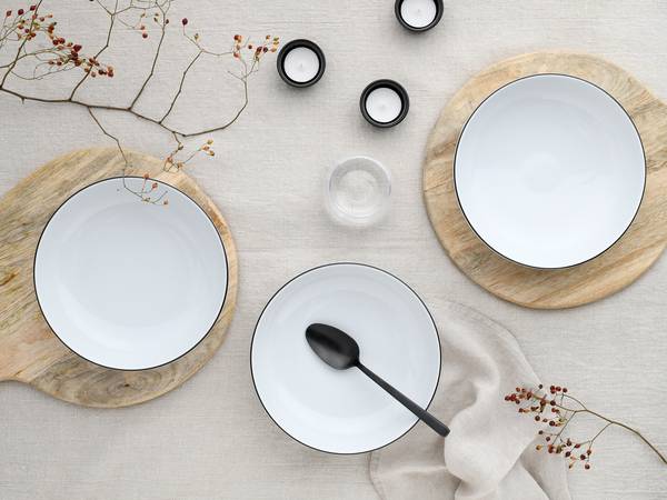 Bols Poke Bowl lot de 4 Blanc - Porcelaine - Hauteur : 6 cm