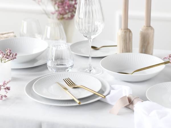 Tellerset Valencia 18-teilig Weiß - Porzellan