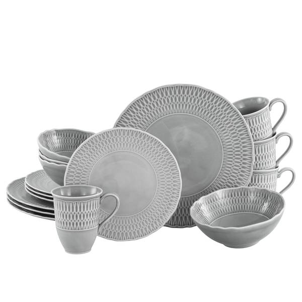 Set di 16 pezzi Sofia Grigio