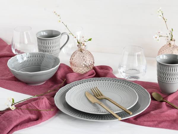 Set di 16 pezzi Sofia Grigio