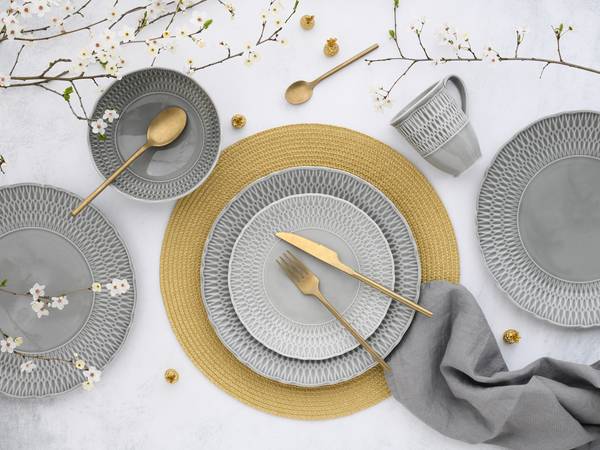 Set di 16 pezzi Sofia Grigio