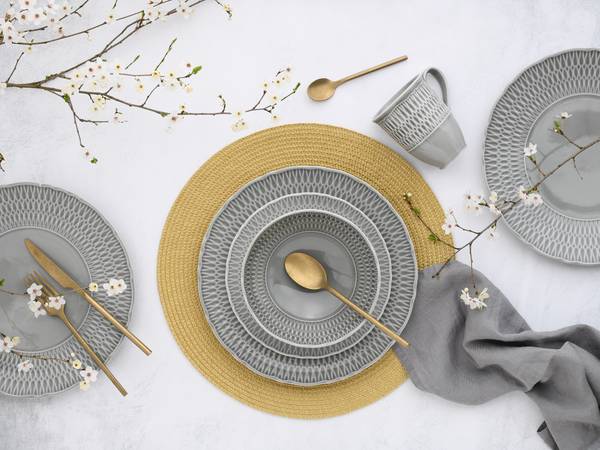 Set di 16 pezzi Sofia Grigio
