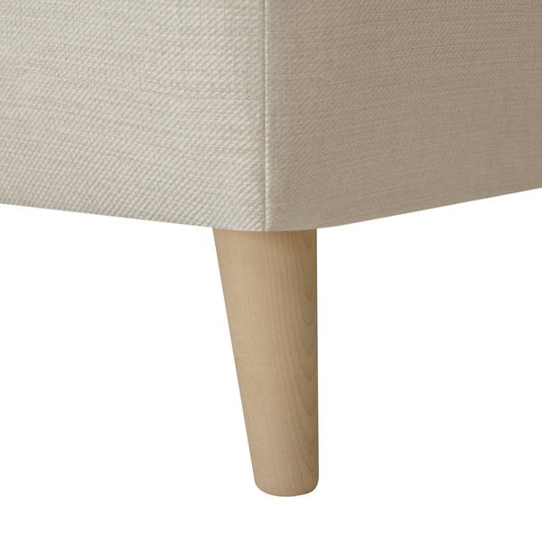 Boxspringbett Shucks Webstoff - Beige - 120 x 200cm - H2
