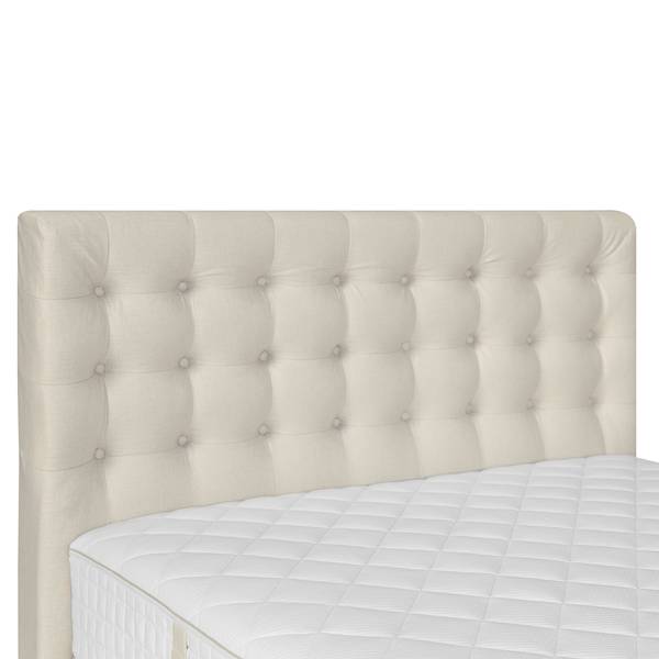Boxspringbett Shucks Webstoff - Beige - 120 x 200cm - H2
