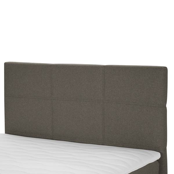 Boxspringbett Padden Webstoff Voer: Dunkelgrau - 120 x 200cm - H3