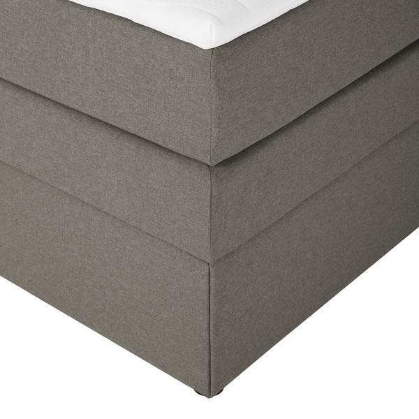 Boxspringbett Padden Webstoff Voer: Dunkelgrau - 120 x 200cm - H3