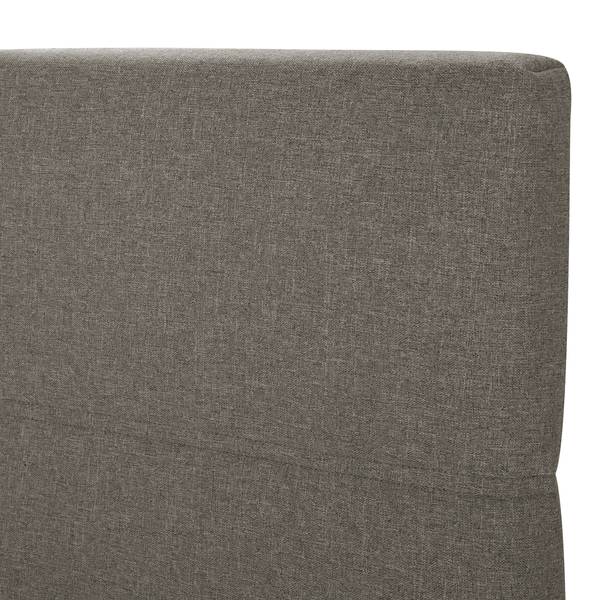 Boxspringbett Padden Webstoff Voer: Dunkelgrau - 120 x 200cm - H3