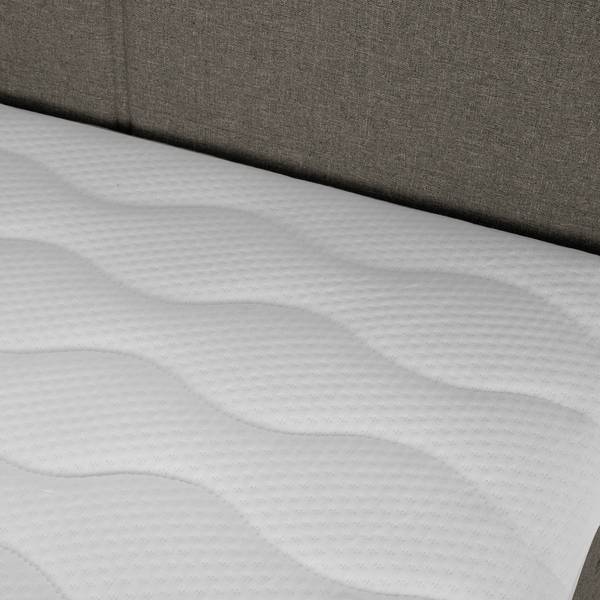Boxspringbett Padden Webstoff Voer: Dunkelgrau - 120 x 200cm - H3