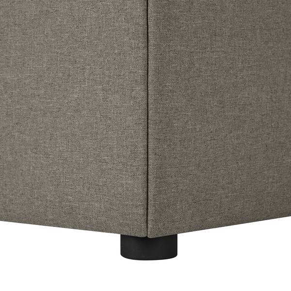 Boxspringbett Padden Webstoff Voer: Dunkelgrau - 120 x 200cm - H3