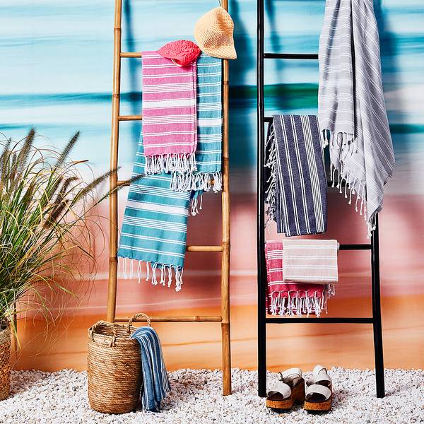 Set di 5 teli da mare SURFSIDE cotone - Blu