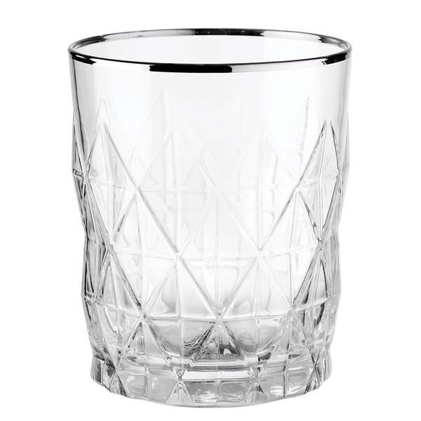 Set di 6 bicchieri UPSCALE vetro trasparente - Argento