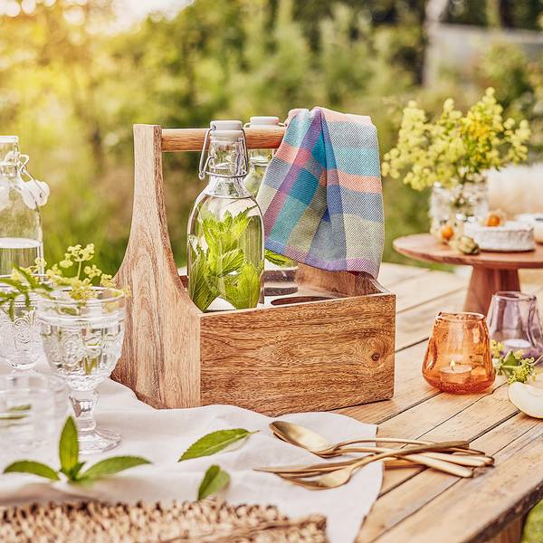 Bouteille SWING à clip - Lot de 6 Verre, acier inoxydable, plastique